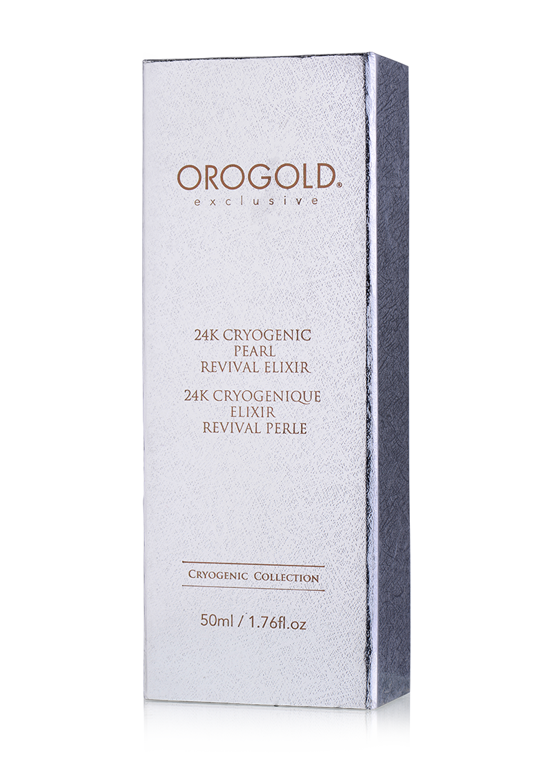 OROGOLD Exclusive 24K Cryogenic Pearl Revival Elixir front of box