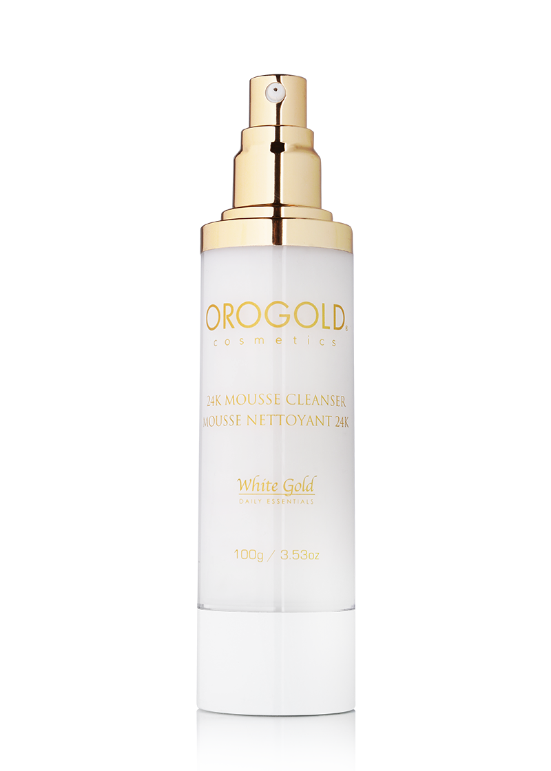 OROGOLD White Gold 24K Mousse Cleanser open