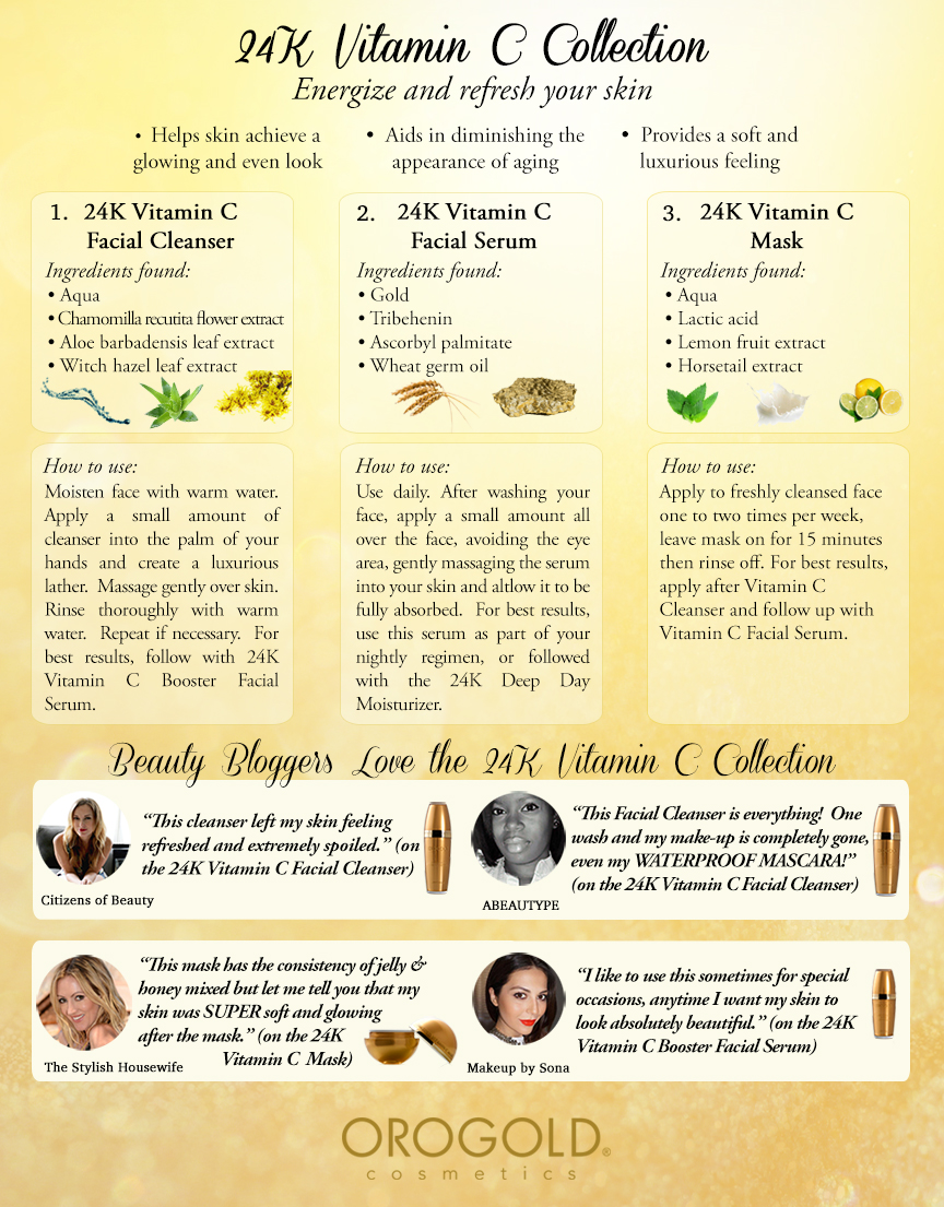 THE VITAMIN C COLLECTION OROGOLD Cosmetics