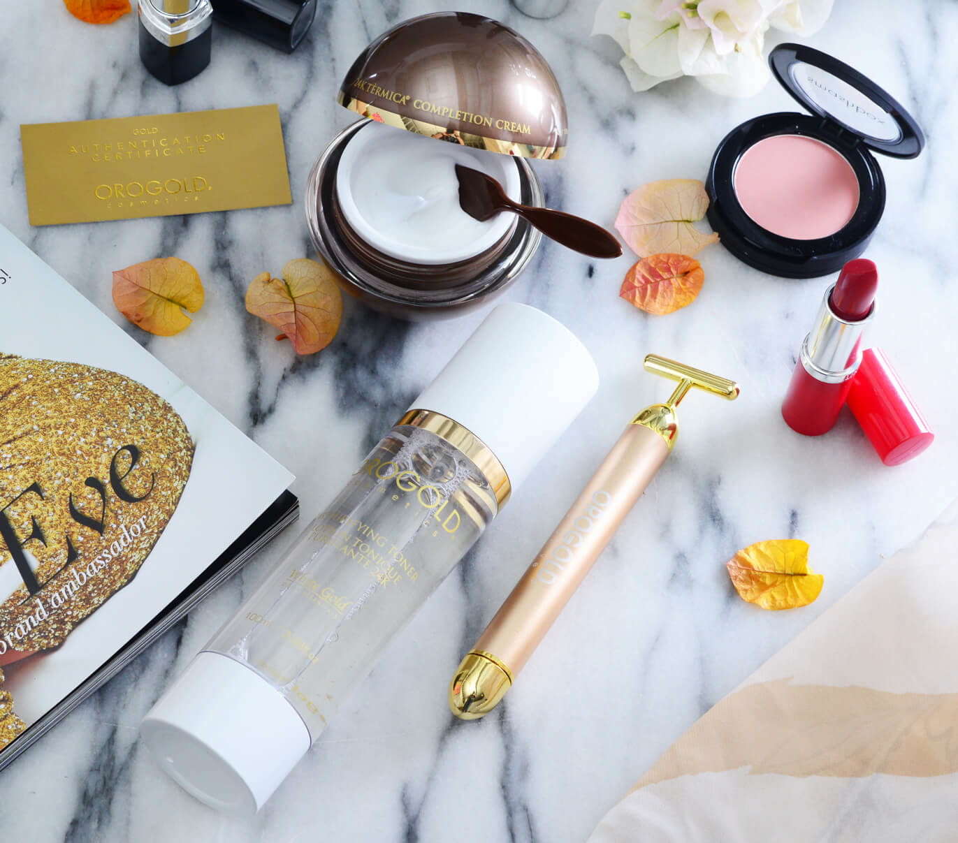 Premium skincare products from OROGOLD