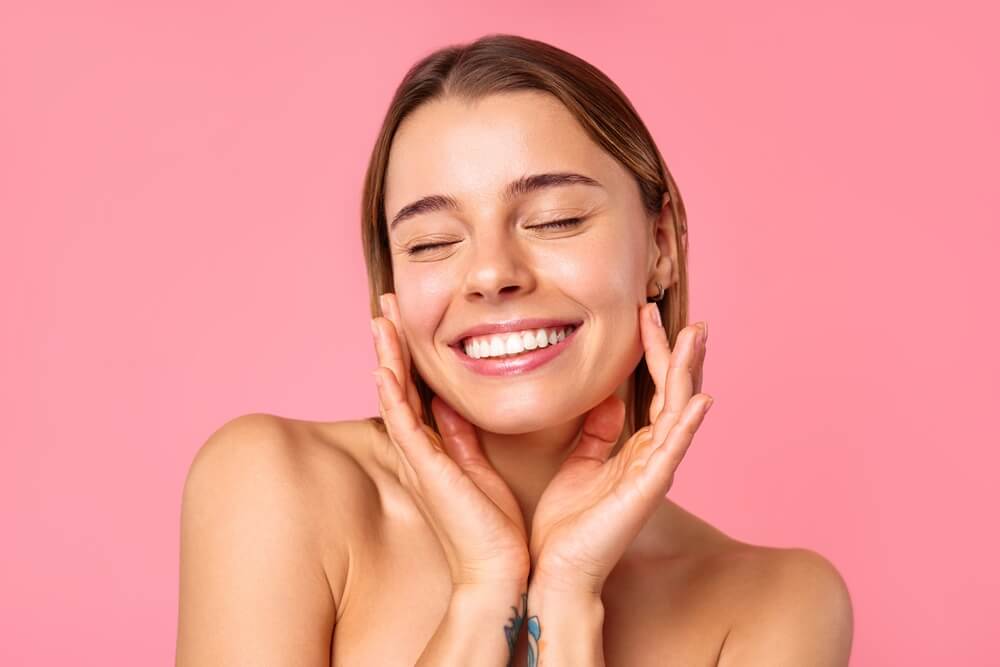 woman smiling